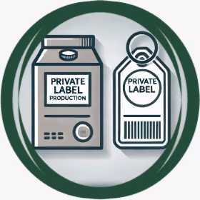 Icono representando servicios de marca blanca alimentaria